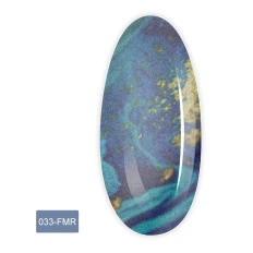 Фольга для лиття FRC 1 м (033-FMR синій мармур із золотом)