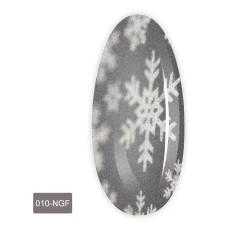 Фольга для лиття FRC 1 м (010-NGF Сніжинки мікс малі чорна)