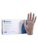 Перчатки винил без пудры нестерильные Medicom SafeTouch EverStrong Прозрачные 100 шт р M