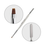 Кисть прямая для акригеля + лопатка (№2)