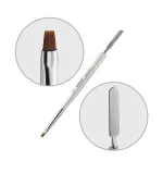 Кисть прямая для акригеля + лопатка (№2)