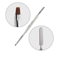 Пензель прямий для акригелю + лопатка (№2)