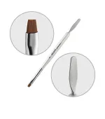 Кисть прямая для акригеля + лопатка (№4)