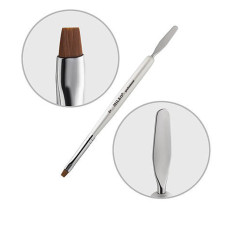 Пензель прямий для акригелю + лопатка (№4)