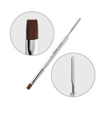 Кисть прямая для акригеля + лопатка (№8)