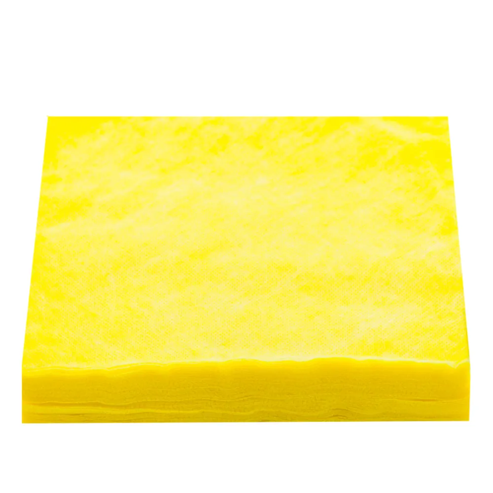 Серветки нарізані 20х20 сітка100 шт (Жовтий)