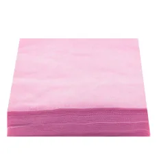 Салфетки нарезанные 20х20 сетка100 шт (Розовый)
