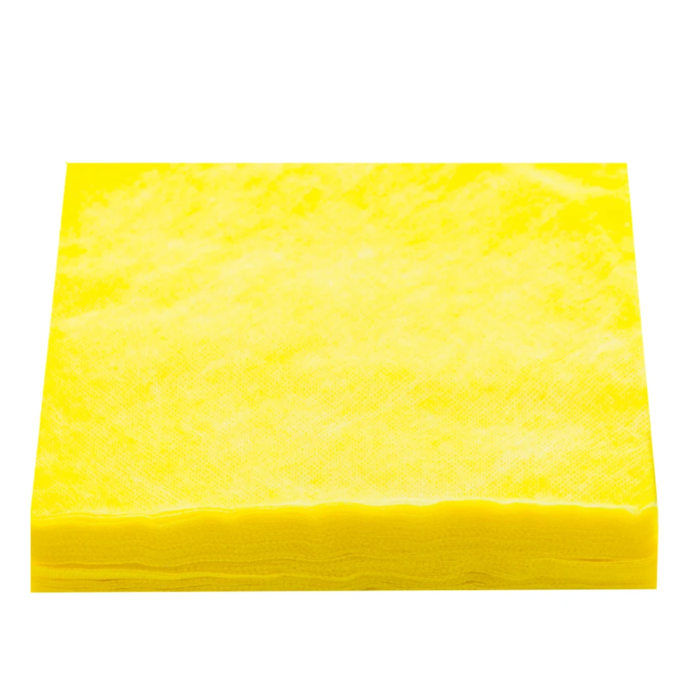 Салфетки нарезанные 20х20 сетка 50 шт (Желтый)