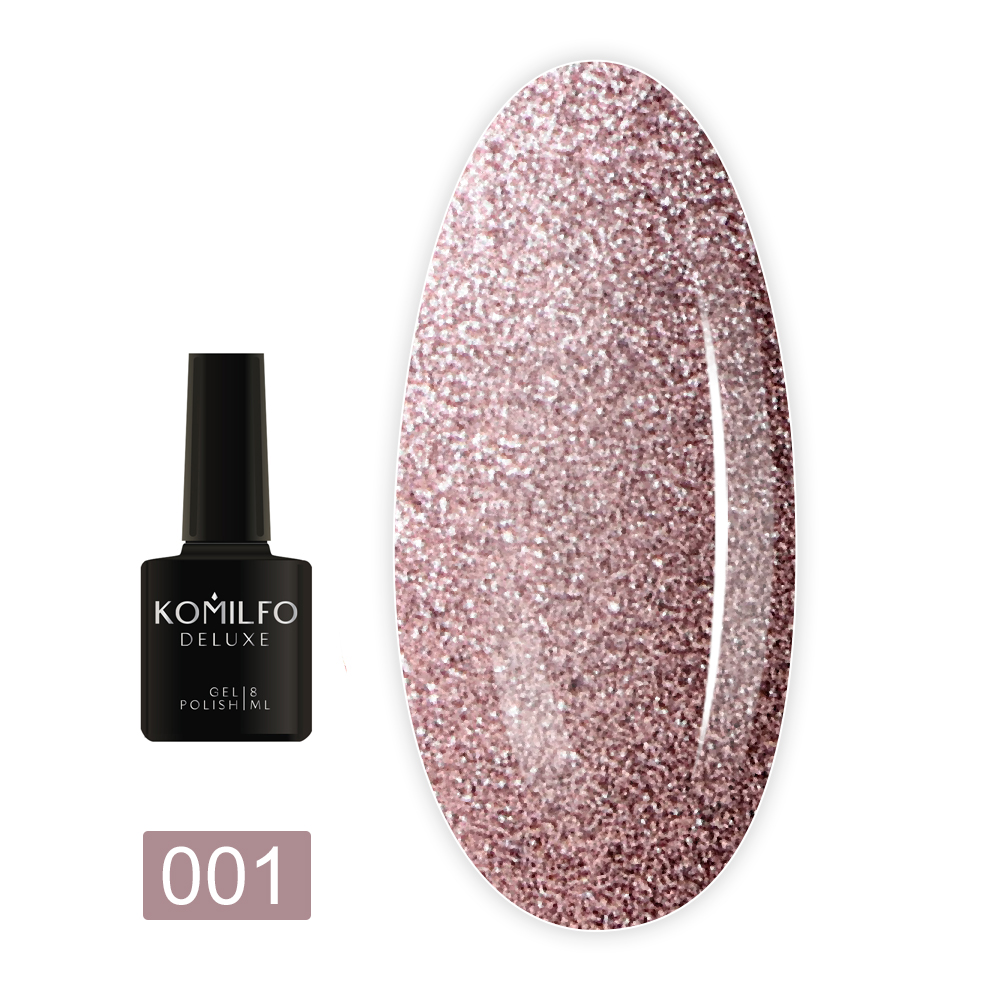 Гель-лак KOMILFO 9D Cats eye Nude 8 мл (001)