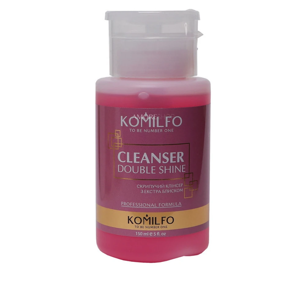 Средство KOMILFO Gel Cleanser Double Shine скрипучий клинсер  экстра блеском 150 мл
