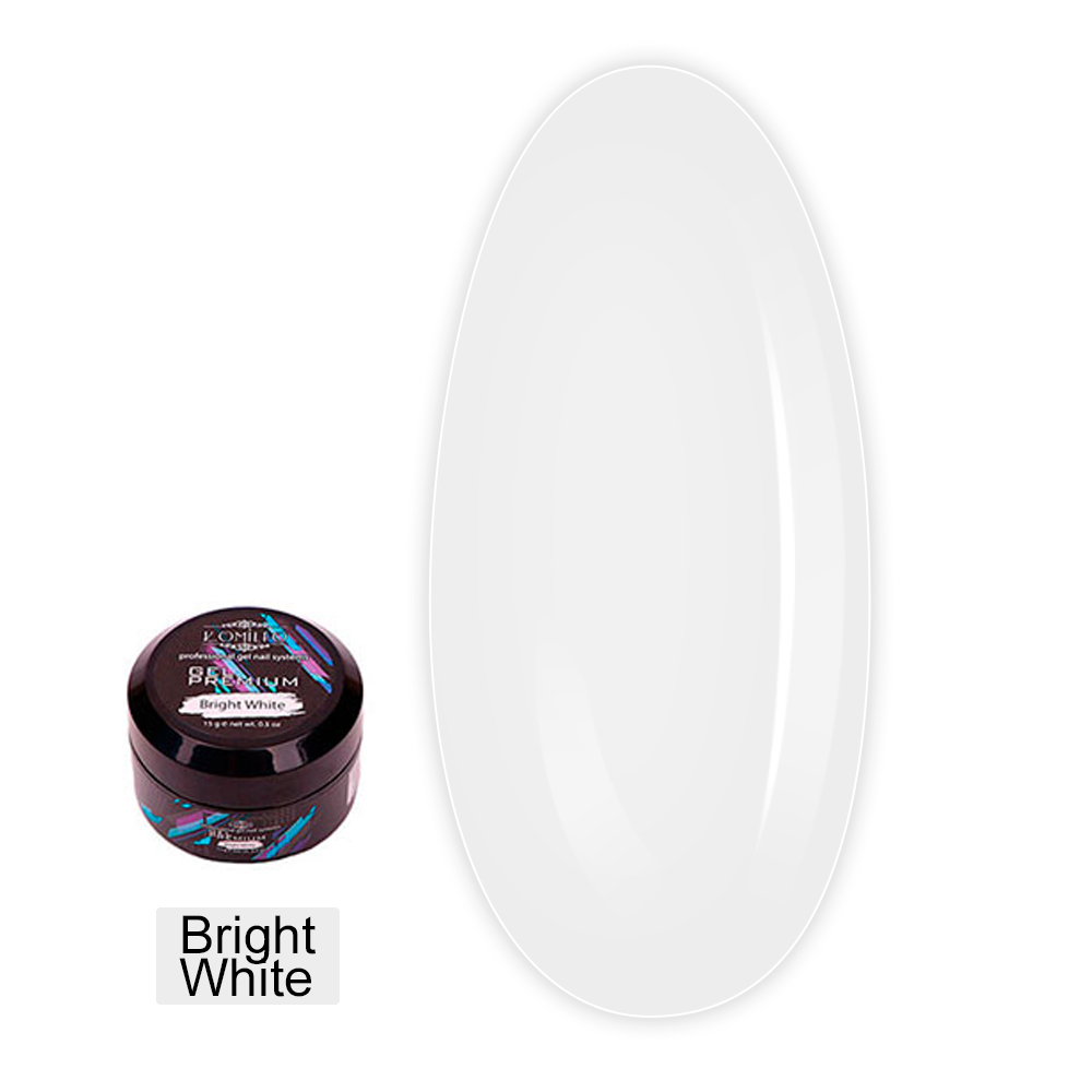 Гель KOMILFO Premium 15 г (Bright White)