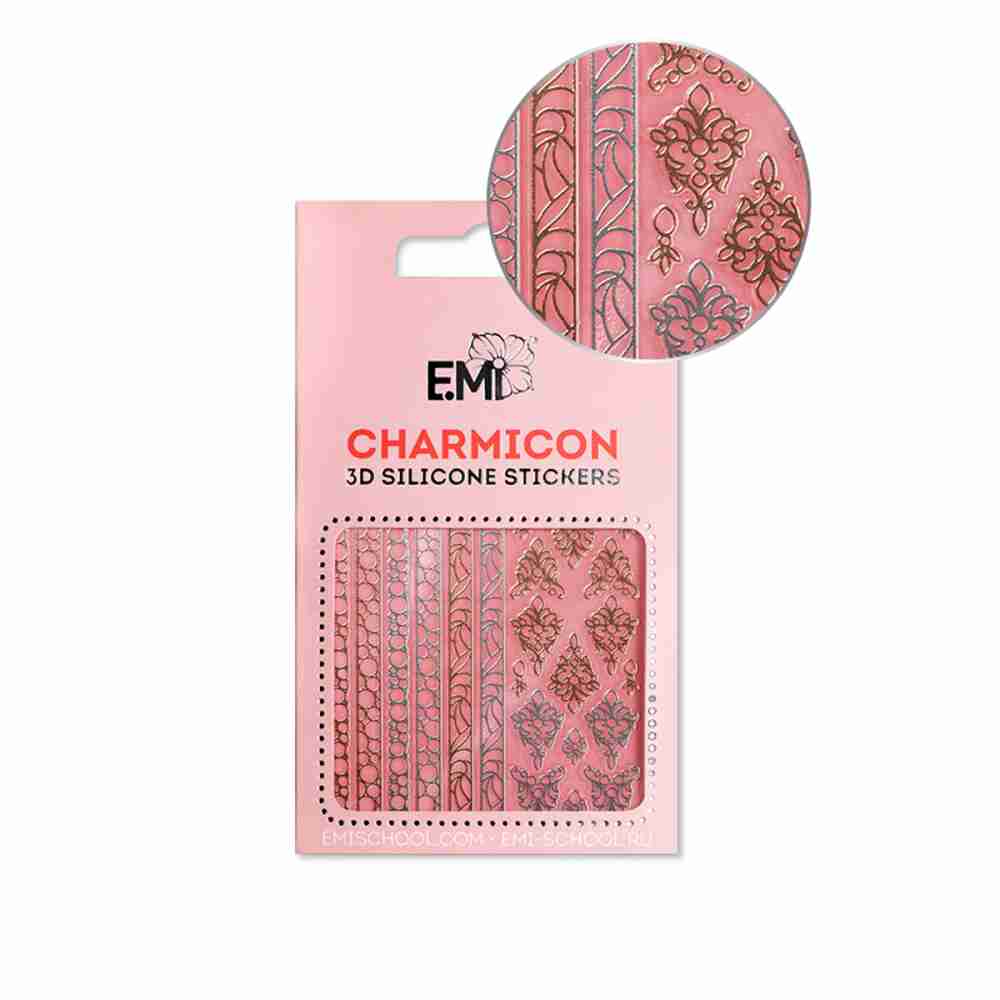 Наклейки для нігтів E.MI Charmicon 3D Silicone Stickers (153 Дорогоцінності)