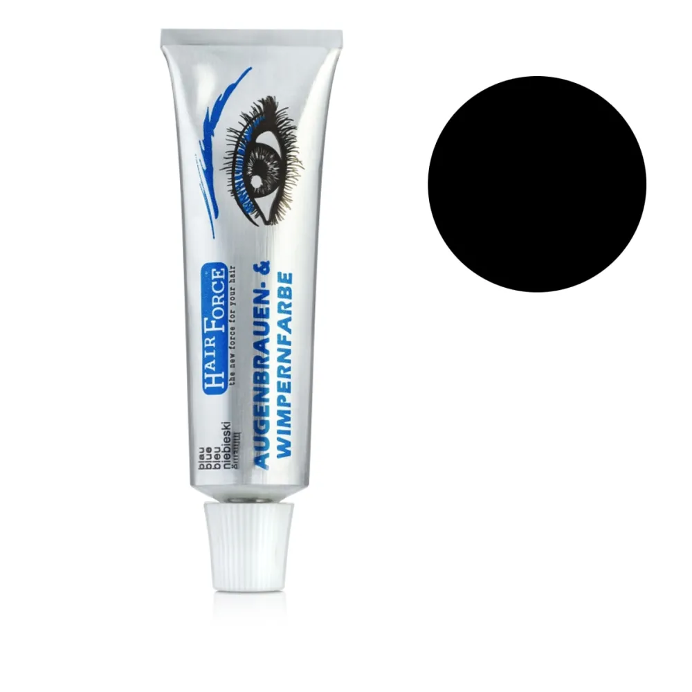 Фарба для фарбування брів та вій Hair Force чорний KMS 15 мл