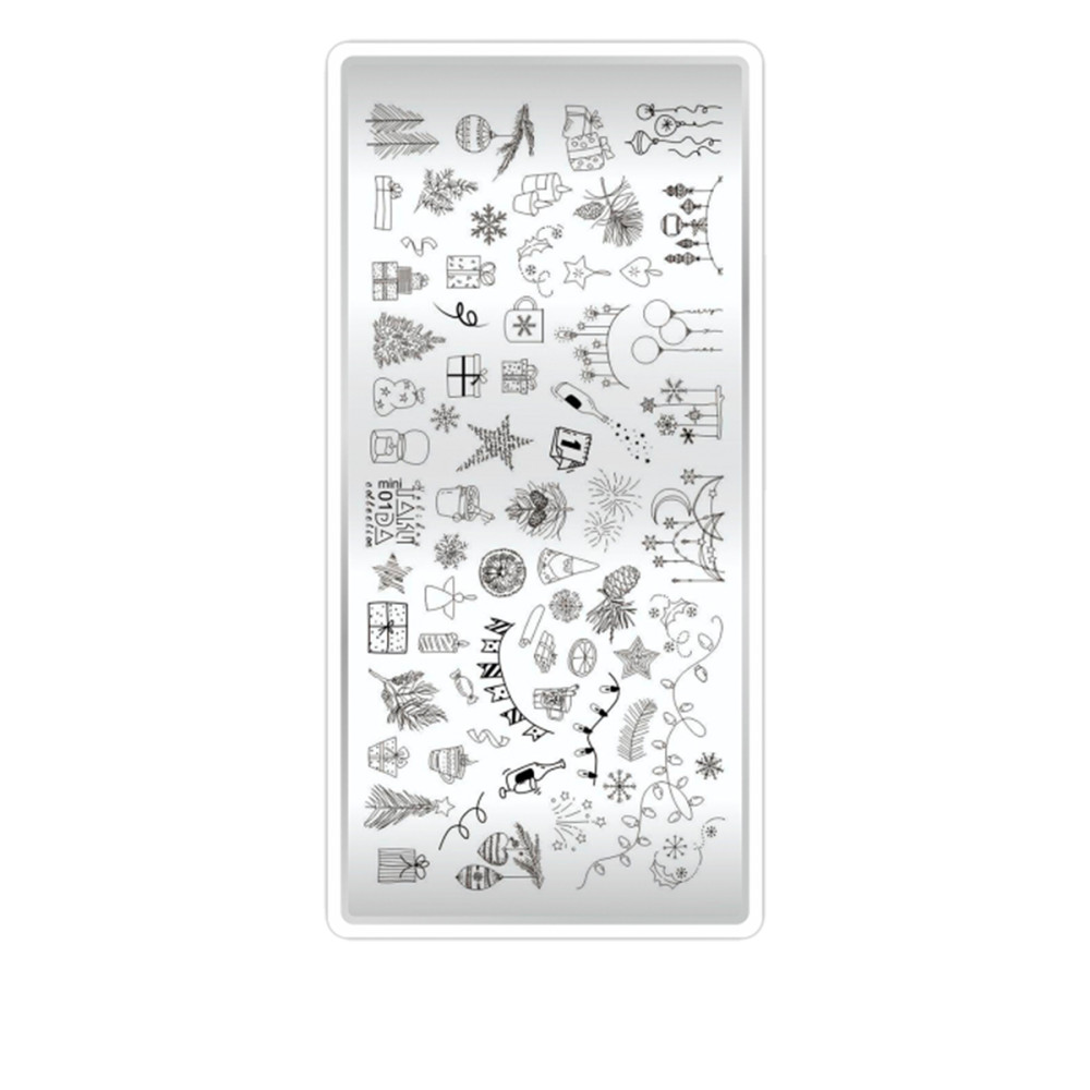 Пластина для стемпинга ТАКИ ДА мини (01 HOLIDAY)