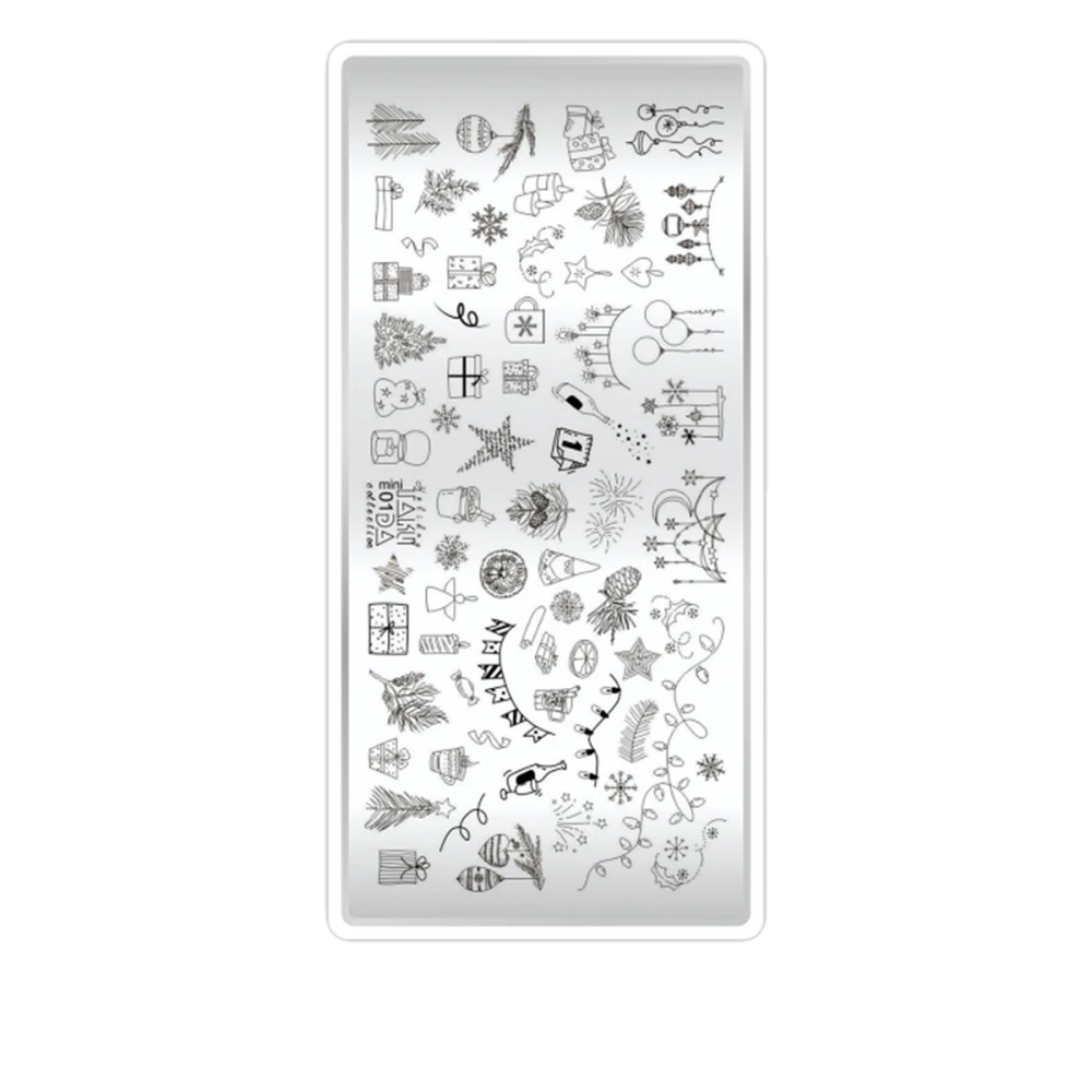 Пластина для стемпінгу ТАКІ ТАК міні (01 HOLIDAY)