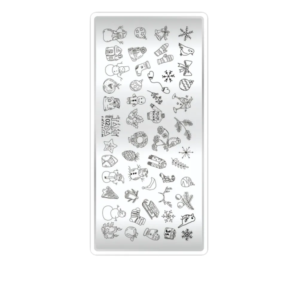 Пластина для стемпінгу ТАКІ ТАК міні (02 HOLIDAY)