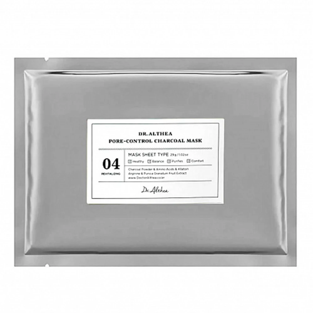 Тканинна маска для обличчя DR. ALTHEA Pore-Control Charcoal 5 шт