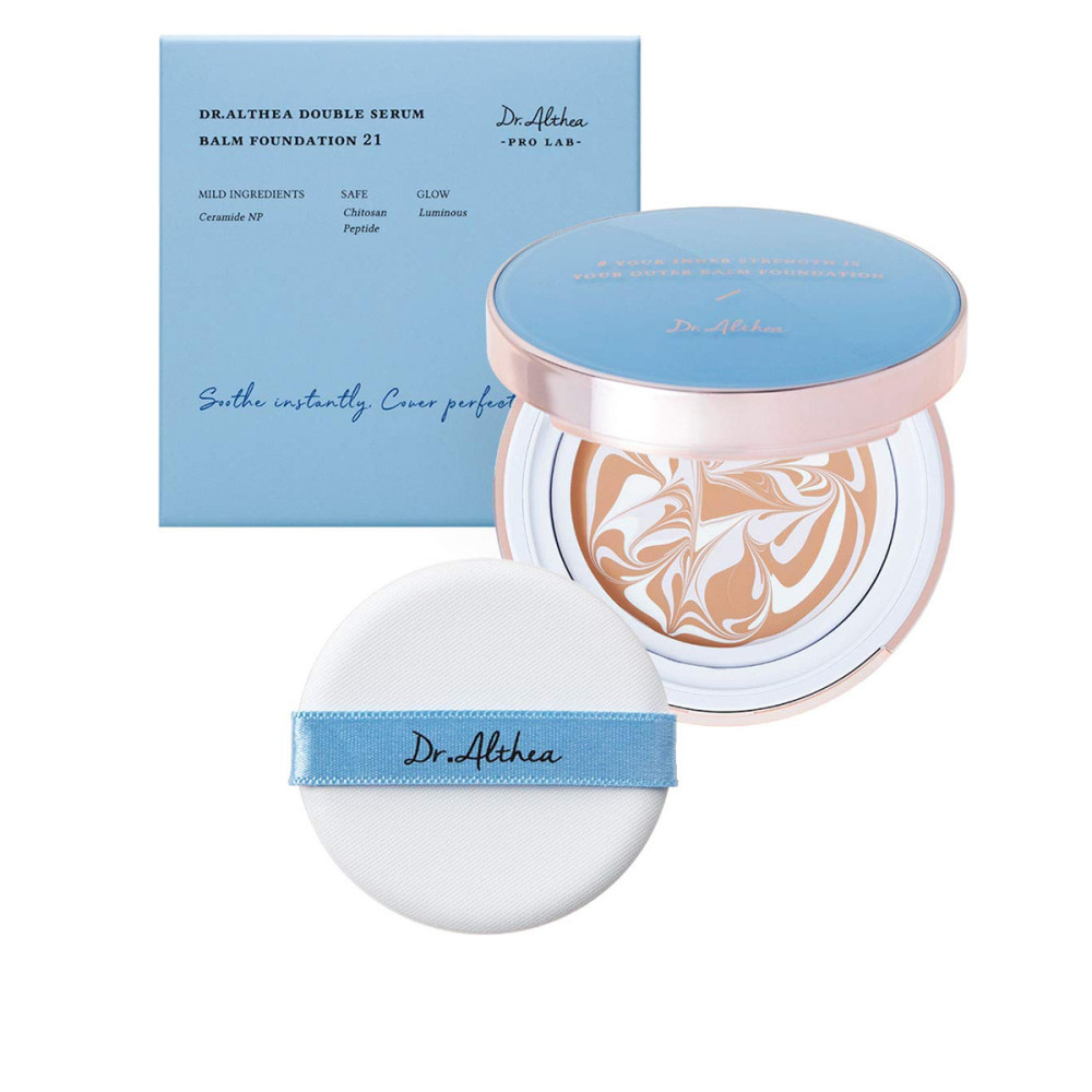 Засіб тональний компактний DR. ALTHEA Double Serum Balm Foundation 21
