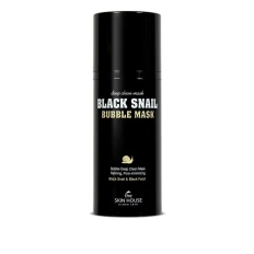 Маска Skin House з равликом і деревним вугіллям Black Snail Black Snail Bubble 100 мл