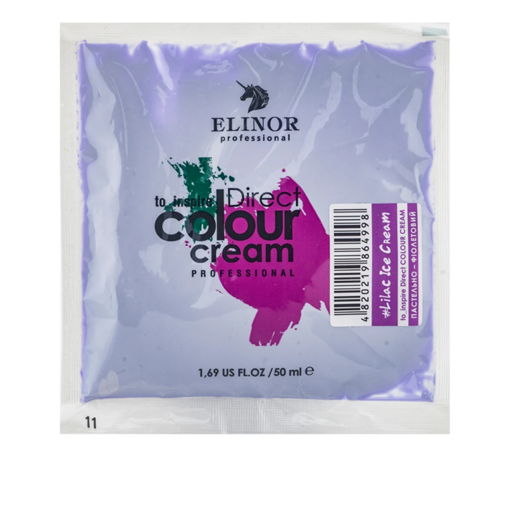 Крем тонуючий для волосся прямої дії ELINOR To Inspire Direct 50 мл (Пастельно-фіолетовий)