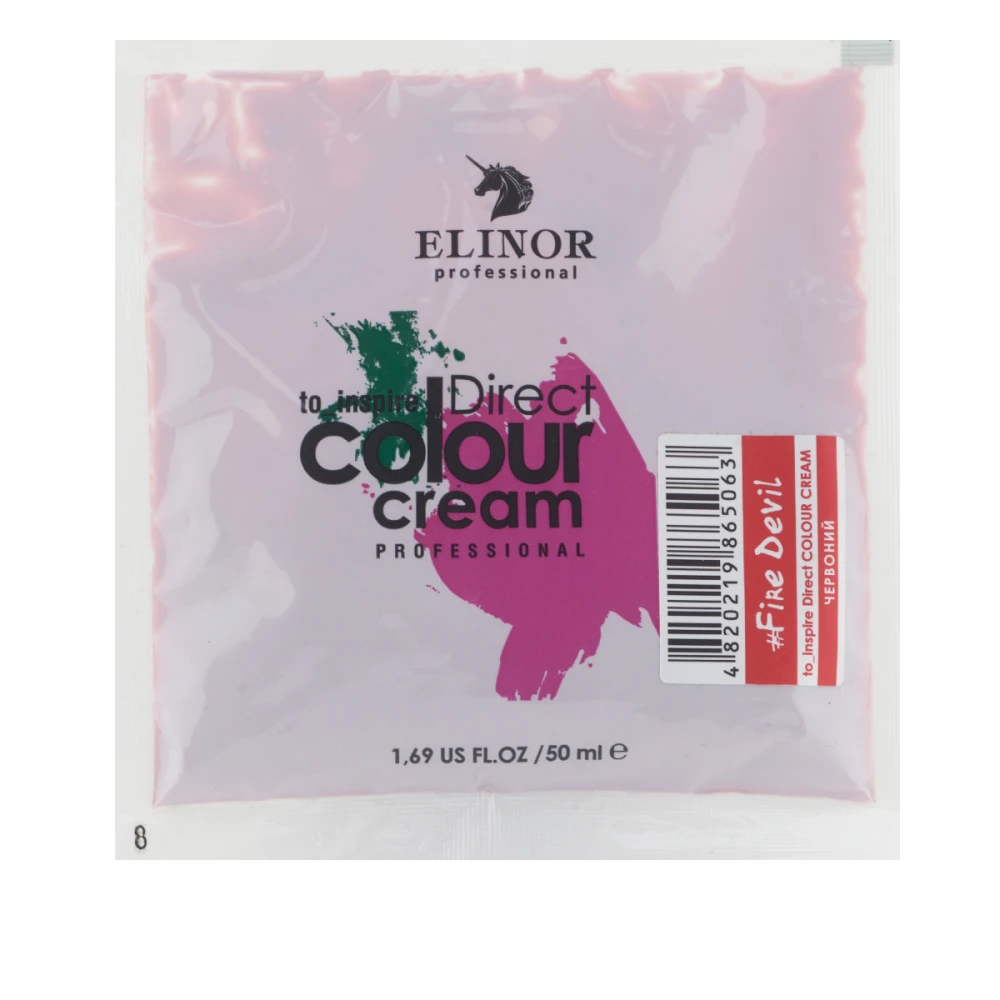 Крем тонуючий для волосся прямої дії ELINOR To Inspire Direct 50 мл (Червоний)