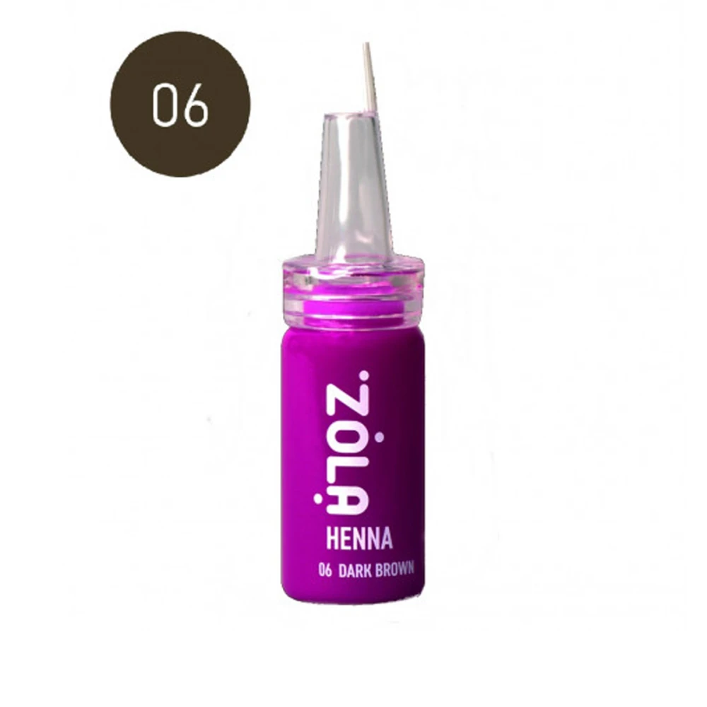 Хна Zola для бровей профессиональная 10 гр (06 Dark brown)