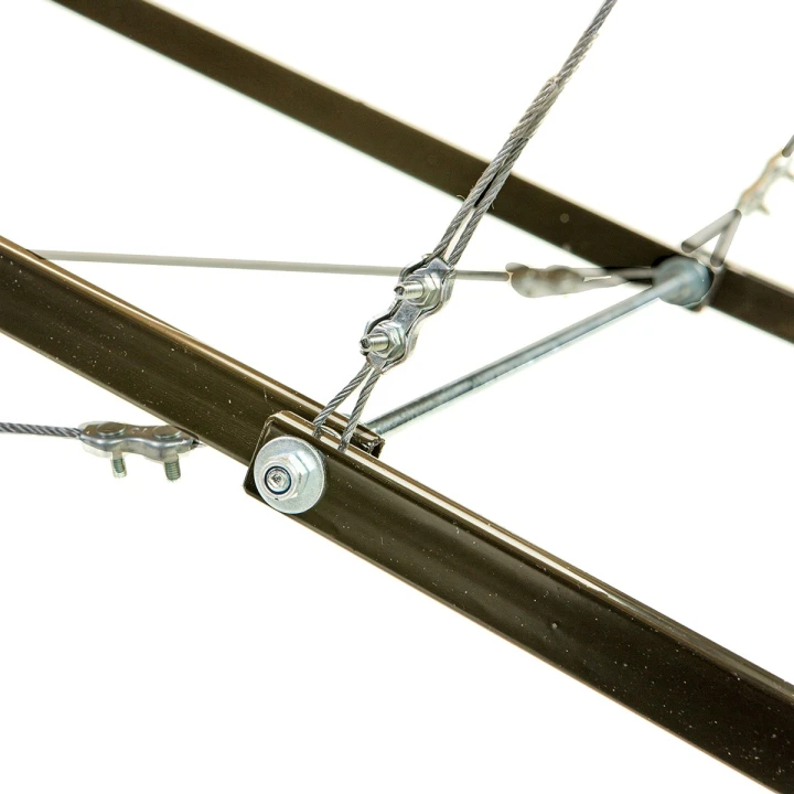 Кушетка Стандарт автомат Аврора з отвором для обличчя (Червона)