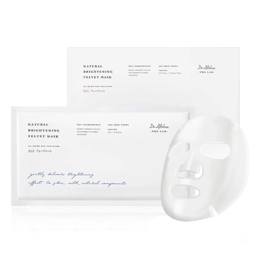 Маска тканевая для лица комплекс экстрактов DR. ALTHEA Natural Brightening Velvet 6 шт