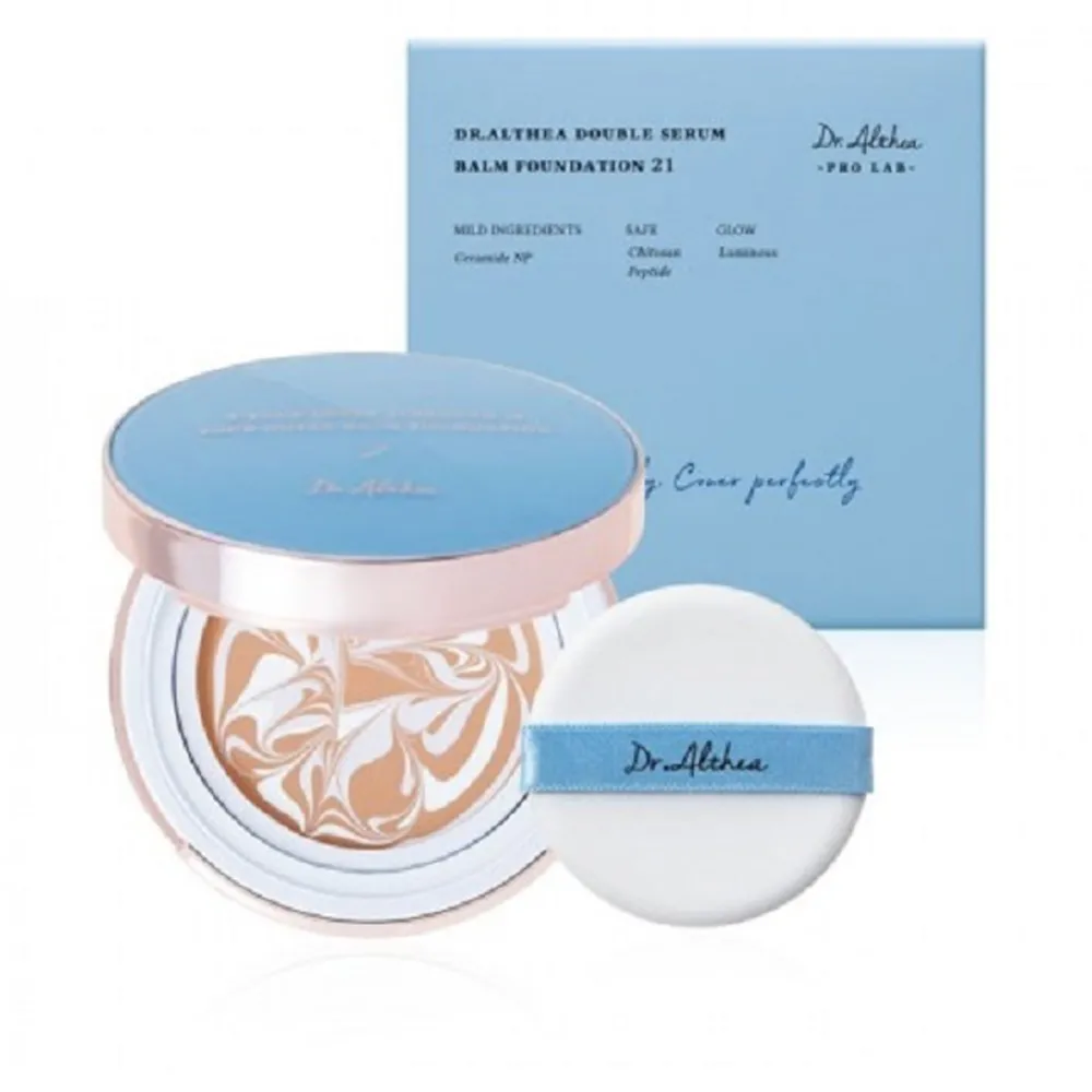 Крем-кушон тональний DR. ALTHEA Double Serum Balm Foundation SPF 50+ 12 г 2 шт (23)