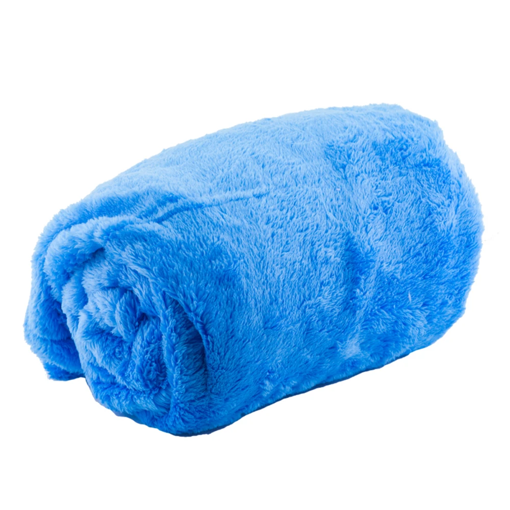 Плед махровий 110х180 см (Блакитний)