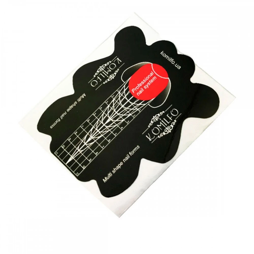 Формы KOMILFO Multi Shape для наращивания ногтей 50 шт