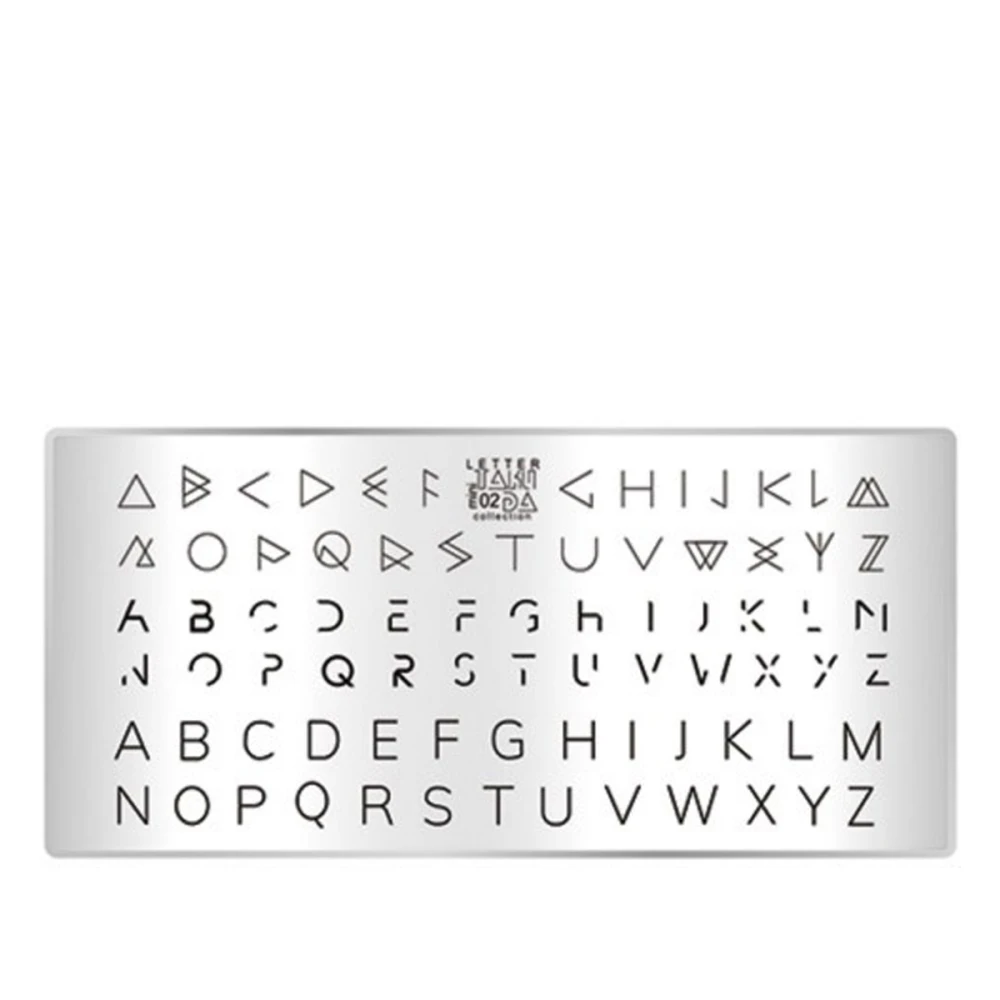 Пластина для стемпинга ТАКИ ДА мини (02 Letter)