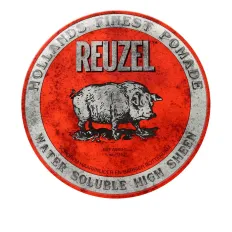 Бріолін на водній основі Reuzel Water Soluble Hight Sheen Pomade (Red) 113 г