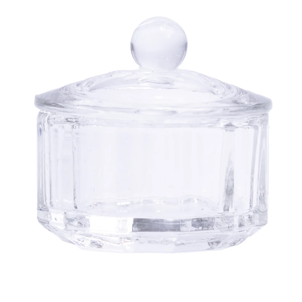 Стаканчик для мономера стекло с крышкой прозрачный