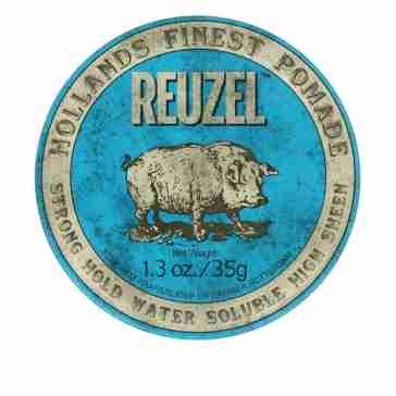 Бріолін на водній основі Reuzel Strong Hold Water Soluble Hight Sheen (Blue) 35 г