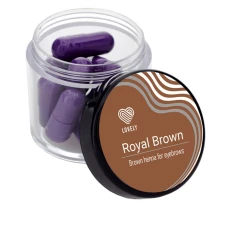 Хна для брів Lovely 6 капсул 2.5 г (Коричнева)