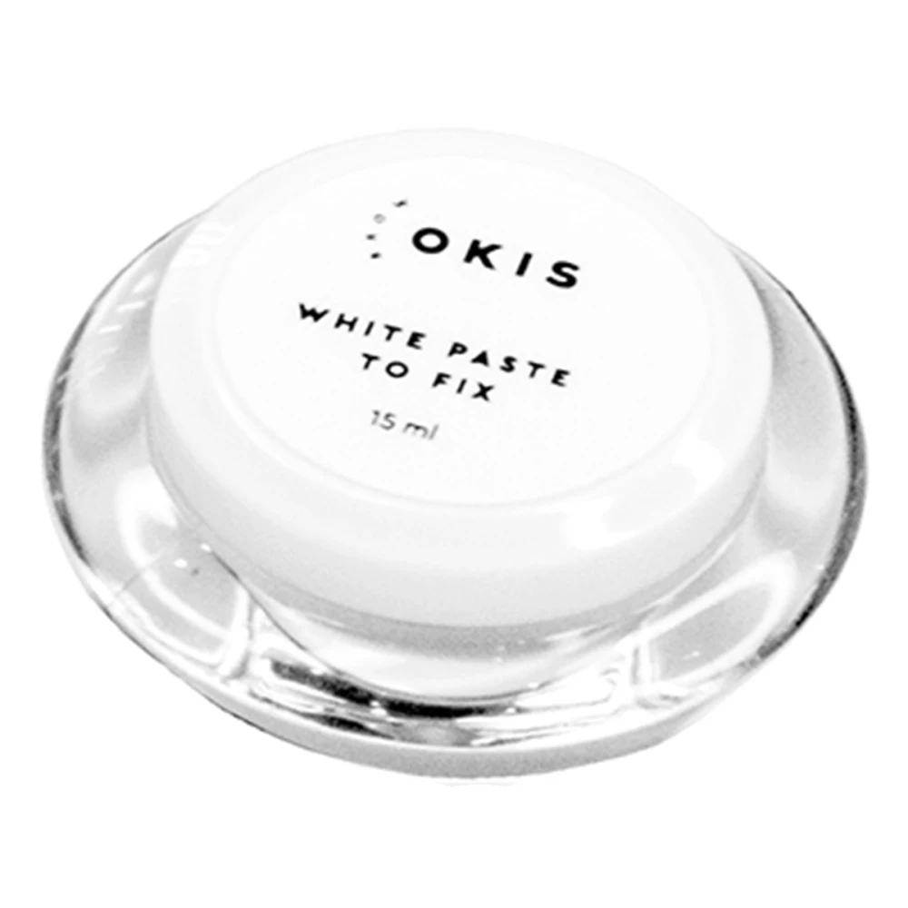 Паста для фіксації ескізу брів OKIS біла 15 мл