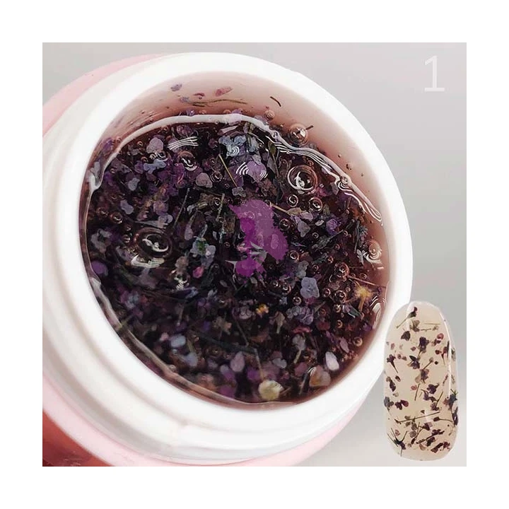 Гель Saga Flower Fairy із сухоцвітами 5 мл (01)