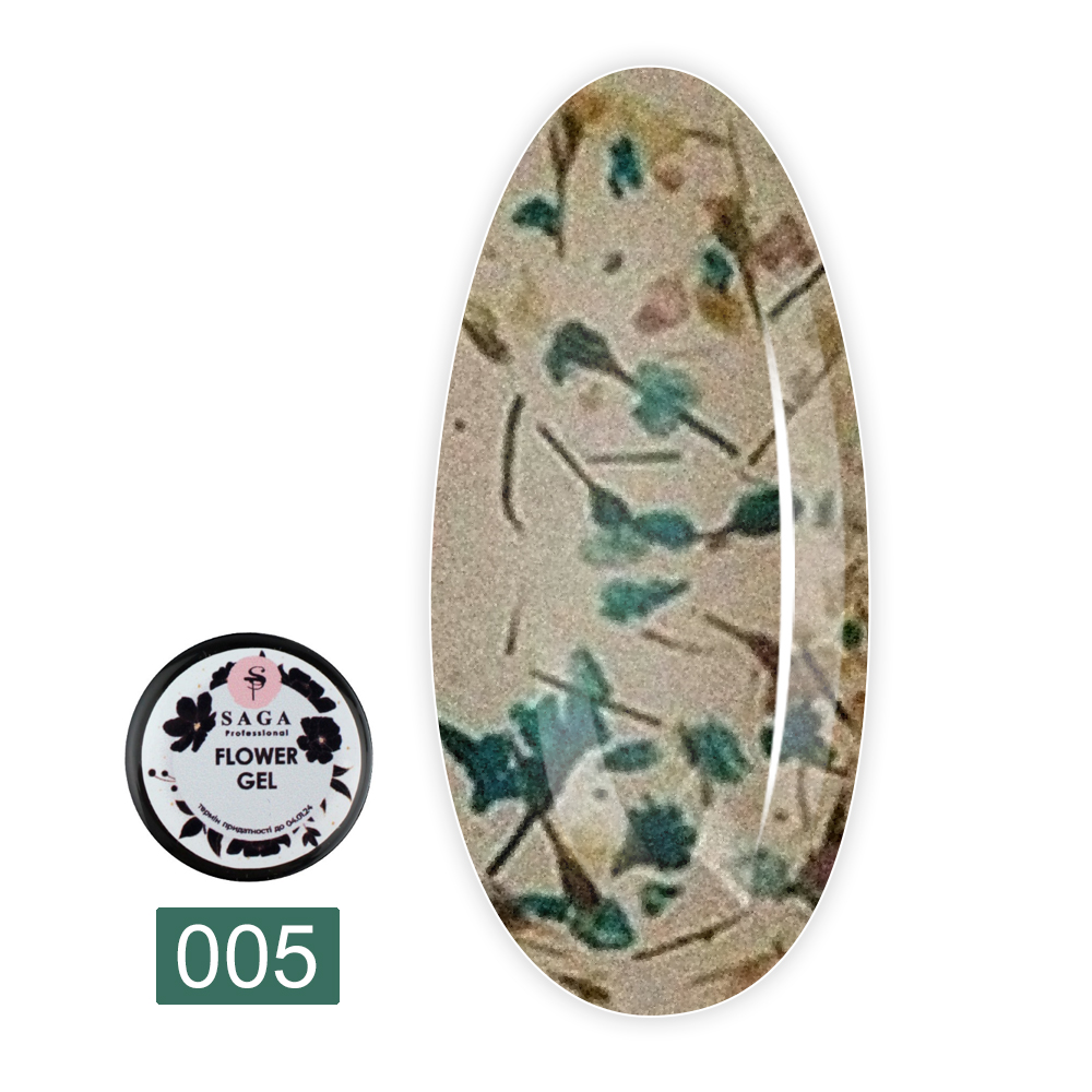 Гель Saga Flower Fairy с сухоцветами 5 мл (05)