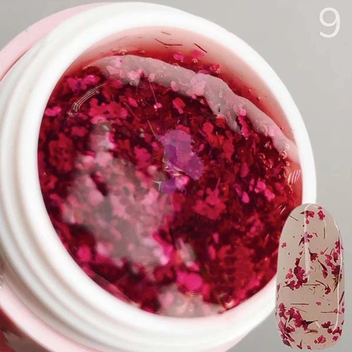 Гель Saga Flower Fairy с сухоцветами 5 мл (09)