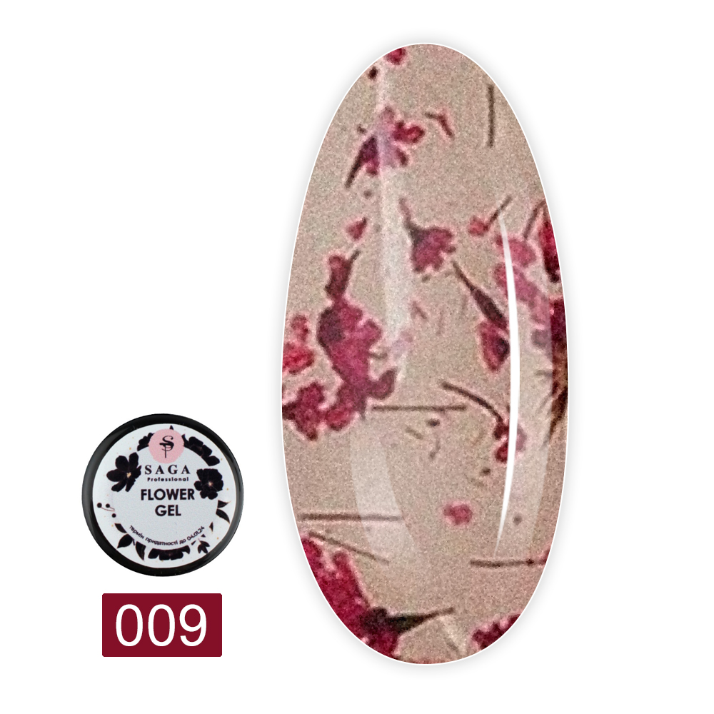 Гель Saga Flower Fairy с сухоцветами 5 мл (09)