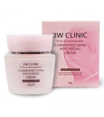 Зволожуючий крем для обличчя 3W CLINIC Flower Effect Extra Moisturizing 150 мл
