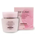 Крем увлажняющий для лица 3W CLINIC Flower Effect Extra Moisturizing 150 мл