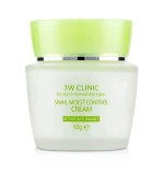 Крем антивозрастной для лица с муцина улитки 3W CLINIC Snail Moist Control 50 мл