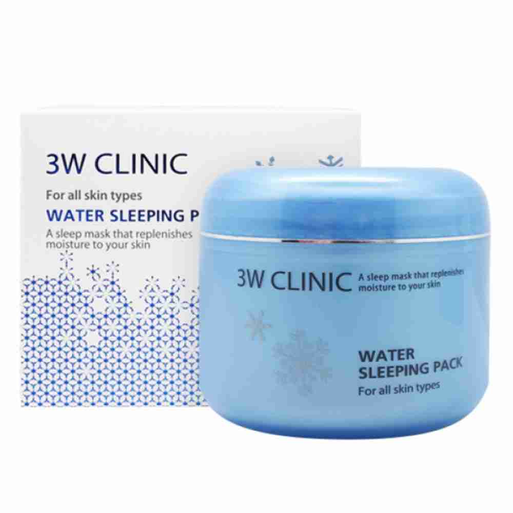 Маска нічна зволожуюча для обличчя 3W CLINIC Water Sleeping Pack 100 мл