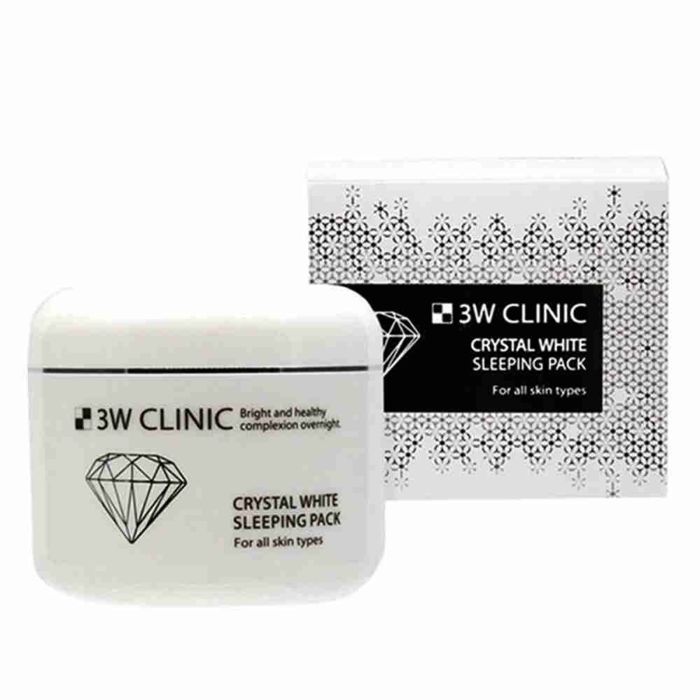 Маска-гель нічна для освітлення тону обличчя 3W CLINIC Crystal White Sleeping Pack 100 мл