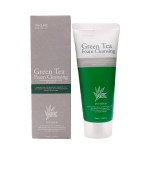Пенка для умывания зеленый чай 3W CLINIC Green Tea Foam Cleansing 100 мл
