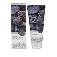 Пінка для вмивання натуральна вугілля 3W CLINIC Charcoal Foam Cleansing 100 мл