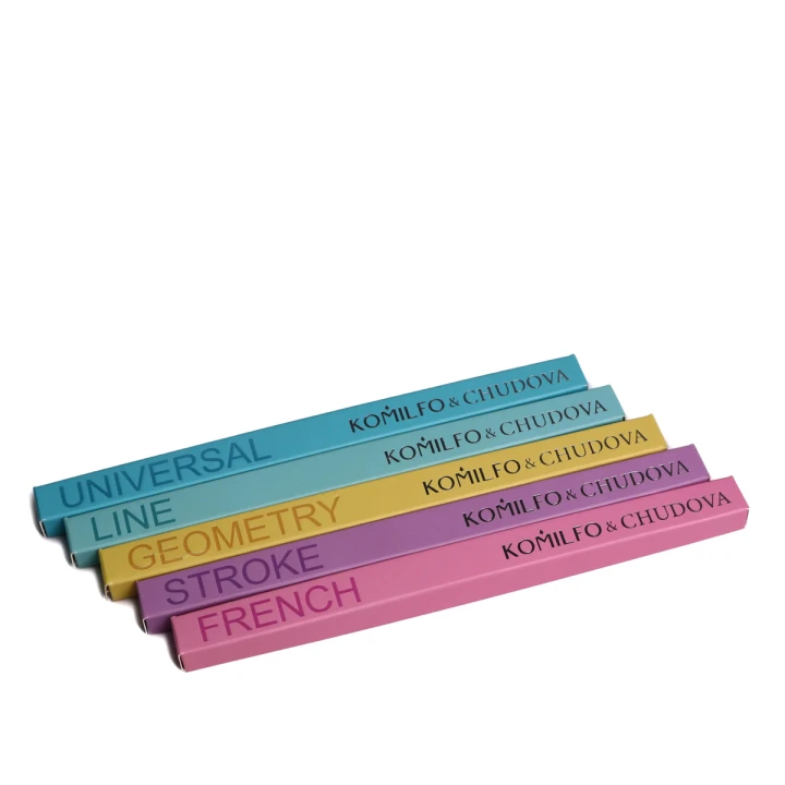 Кисточка для рисования на ногтях KOMILFO &Chudova FRENCH (Syntetic Liner) 10 мм