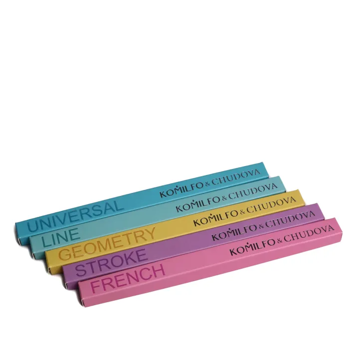 Кисточка для рисования на ногтях KOMILFO &Chudova GEOMETRY (Syntetic Liner) 6 мм